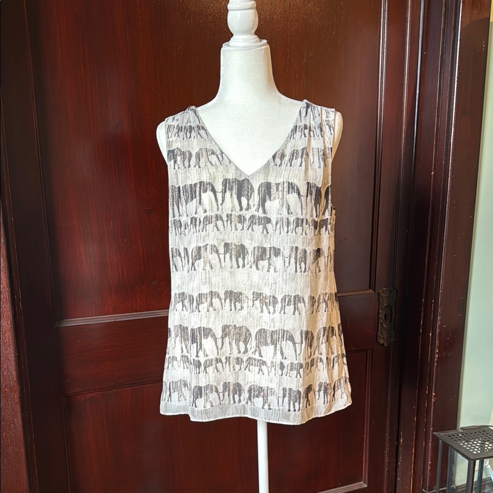 NIC+ZOE White Sleeveless Relaxed Tank Top